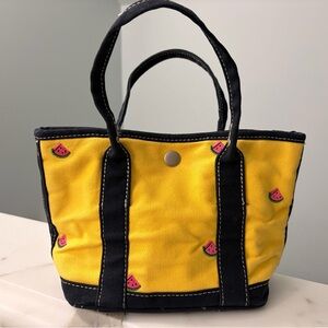 Crewcuts Yellow and Navy Mini Watermelon Tote